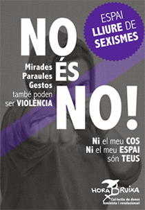 Ni el meu cos ni el meu espai són teus