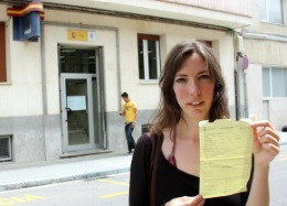 La policia espanyola contra el català