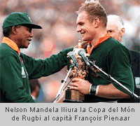 Nelson Mandela, esport i política nacional